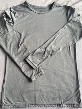 Women's Long Sleeve Crewneck Tee - Gray